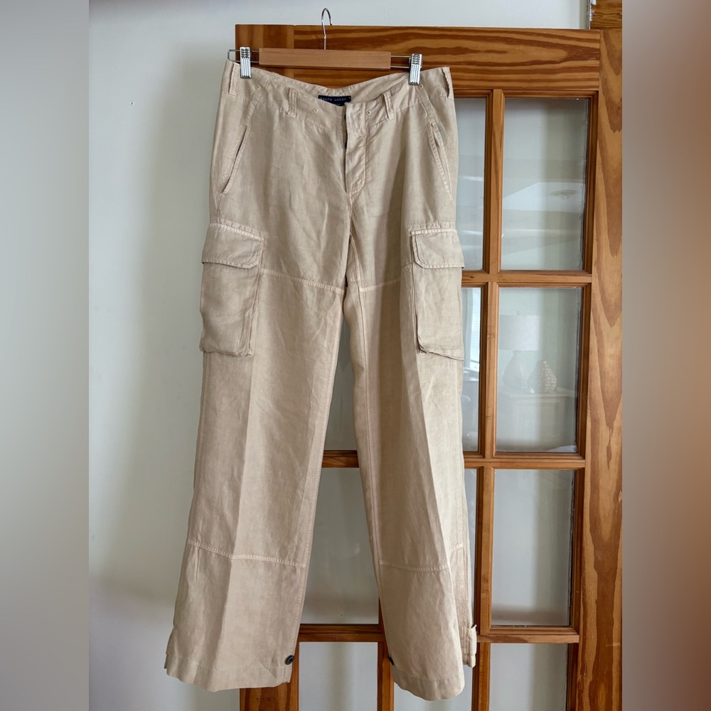 VTG Polo Ralph Lauren Woman Linen Cargo Pants size  6